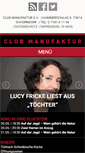 Mobile Screenshot of club-manufaktur.de
