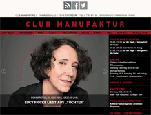 Tablet Screenshot of club-manufaktur.de